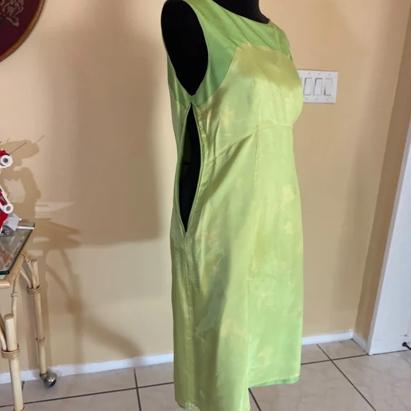 TIBI HYLAND EMBROIDERED SILK SHEATH - Picture 9 of 10